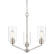 Millennium Lighting Beverlly 3 Light 21" Wide Chandelier Brushed Nickel
