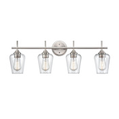 Millennium Lighting Ashford 4 Light 31" Wide Bathroom Vanity Light Brushed Nickel