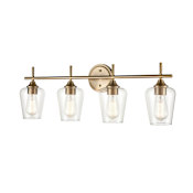 Millennium Lighting Ashford 4 Light 31" Wide Bathroom Vanity Light Modern Gold