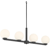 Millennium Lighting Ardeva 4 Light 36" Wide Linear Chandelier Matte Black