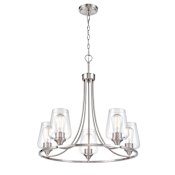 Millennium Lighting Ashford 5 Light 25" Wide Ring Chandelier Brushed Nickel