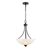 Millennium Lighting Ivey Lake 3 Light 15" Wide Pendant Matte Black