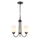 Millennium Lighting Ivey Lake 3 Light 15" Wide Chandelier Rubbed Bronze