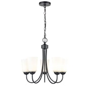 Millennium Lighting Ivey Lake 5 Light 20" Wide Chandelier Matte Black