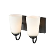 Millennium Lighting Ivey Lake 2 Light 10" Wide Bathroom Vanity Light Matte Black