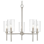 Millennium Lighting Chastine 5 Light 24" Wide Chandelier Brushed Nickel