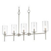 Millennium Lighting Chastine 5 Light 36" Wide Chandelier Brushed Nickel