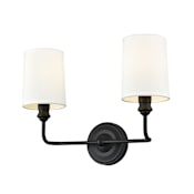 Millennium Lighting Leena 2 Light 16" Wide Vanity Light Matte Black