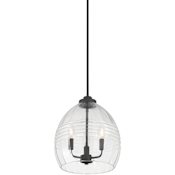 Millennium Lighting Miravelle 3 Light 13" Wide Pendant Matte Black