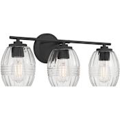 Millennium Lighting Miravelle 3 Light 22" Wide Vanity Light Matte Black