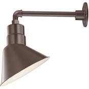 Millennium Lighting RLM 1 Light Outdoor Wall Sconce with 10" Wide Shade and 13" Gooseneck Stem Architectural Bronze