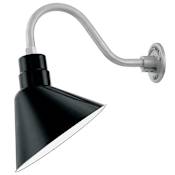 Millennium Lighting RLM 1 Light Outdoor Wall Sconce with 10" Porcelain Shade Black