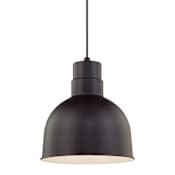 Millennium Lighting RLM Single Light 10" Wide Pendant Satin Black
