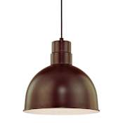 Millennium Lighting RLM Single Light 12" Wide Pendant Architectural Bronze