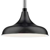 Millennium Lighting RLM Convertible 1 Light 14" Wide Outdoor Warehouse Shade Satin Black