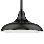 Millennium Lighting RLM Convertible Single Light 17" Wide Retro Warehouse Shade / Wall Sconce Satin Black