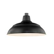 Millennium Lighting RLM 1 Light 14" Wide Outdoor Warehouse Shade Satin Black