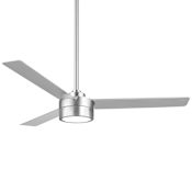 MinkaAire Roto 52" 3 Blade Hanging Indoor LED Ceiling Fan with Remote Control Brushed Aluminum