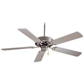 MinkaAire Contractor 52" 5 Blade Indoor Ceiling Fan Brushed Steel