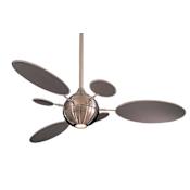 MinkaAire Cirque 54" 6 Blade Indoor Ceiling Fan with LED Bulb and Wall Control Included Brushed Nickel