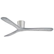 MinkaAire Avtur 60" 3 Blade Indoor Hugger Ceiling Fan with Remote Control Included Brushed Steel