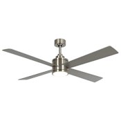 MinkaAire Falco 54" 4 Blade LED Indoor Ceiling Fan with Remote Included Brushed Nickel / Silver