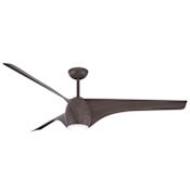 MinkaAire Airewave 65" 3 Blade Indoor LED Ceiling Fan Dark Maple