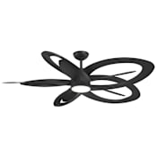 MinkaAire Pinup 60" 10 Blade Indoor LED Ceiling Fan with Remote Control Coal