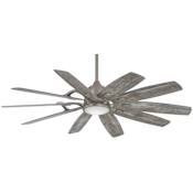 MinkaAire Barn 65" 10 Blade Indoor Smart 5CCT LED Ceiling Fan with Remote Included Burnished Nickel