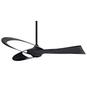 MinkaAire Bowie 52" 3 Blade Indoor Ceiling Fan with Remote Included Coal