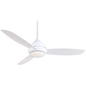 MinkaAire Concept I Wet 58" 3 Blade Indoor / Outdoor LED Ceiling Fan with Wall Control Included White