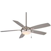 MinkaAire Lun-Aire 54" 5 Blade Indoor LED Ceiling Fan Brushed Nickel