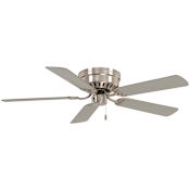 MinkaAire Mesa 52" 5 Blade Indoor Hugger Ceiling Fan Brushed Nickel