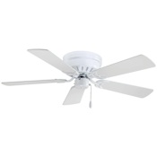 MinkaAire Mesa 42" 5 Blade Indoor Hugger Ceiling Fan White