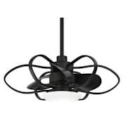 MinkaAire Gordon 29" Wide 14" Sweep 3 Blade Integrated LED Indoor Fandelier with Handheld Remote Coal