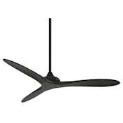 MinkaAire Vapor 60" 3 Blade Indoor Ceiling Fan with Remote Control Included Coal