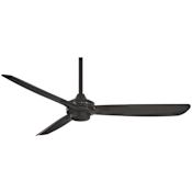 MinkaAire Rudolph 52" 3 Blade Indoor Ceiling Fan with Wall Control Included Coal