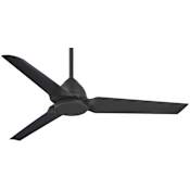 MinkaAire Java 54" 3 Blade Indoor / Outdoor Ceiling Fan with Remote Included Coal