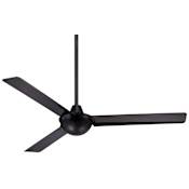MinkaAire Kewl 52" 3 Blade Energy Star Indoor Ceiling Fan with Wall Control Included Black