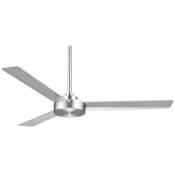 MinkaAire Roto 52" 3 Blade Indoor Ceiling Fan with Wall Control Included Brushed Aluminum