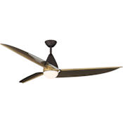 MinkaAire Lirden 65" 3 Blade Indoor Adjustable 5CCT LED Ceiling Fan Dark Bronze