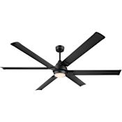 MinkaAire Soarin 72" 6 Blade Indoor Smart 5CCT LED Ceiling Fan with Remote Included Coal