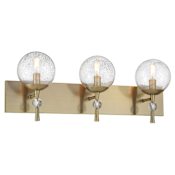 Minka Lavery Populuxe 3 Light 28" Wide Vanity Light Oxidized Aged Brass