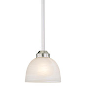 Minka Lavery Paradox 1 Light 7-1/2" Wide Mini Pendant Brushed Nickel