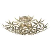 Minka Lavery Flower Child 4 Light 22" Wide Flush Mount Ceiling Fixture Ambry Gold