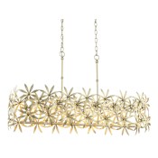 Minka Lavery Flower Child 6 Light 36" Wide Linear Chandelier Ambry Gold