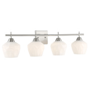 Minka Lavery Camrin 4 Light 31" Wide Vantage Bathroom Vanity Light Brushed Nickel