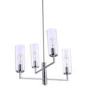 Minka Lavery Acacia 4 Light 24" Wide Vantage Chandelier Brushed Nickel