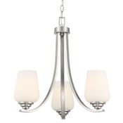 Minka Lavery Shyloh 3 Light 20" Wide Vantage Chandelier Brushed Nickel