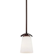 Minka Lavery Overland Park 1 Light 5" Wide Vantage Mini Pendant with Etched White Glass Vintage Bronze
